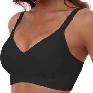 Comfortable Seamless Full Coverage Bra for Women Wireless Bras with Soft Support Regular and Plus Size