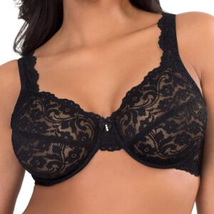 Women's Signature Lace Unlined Underwire Bra with Added Support
