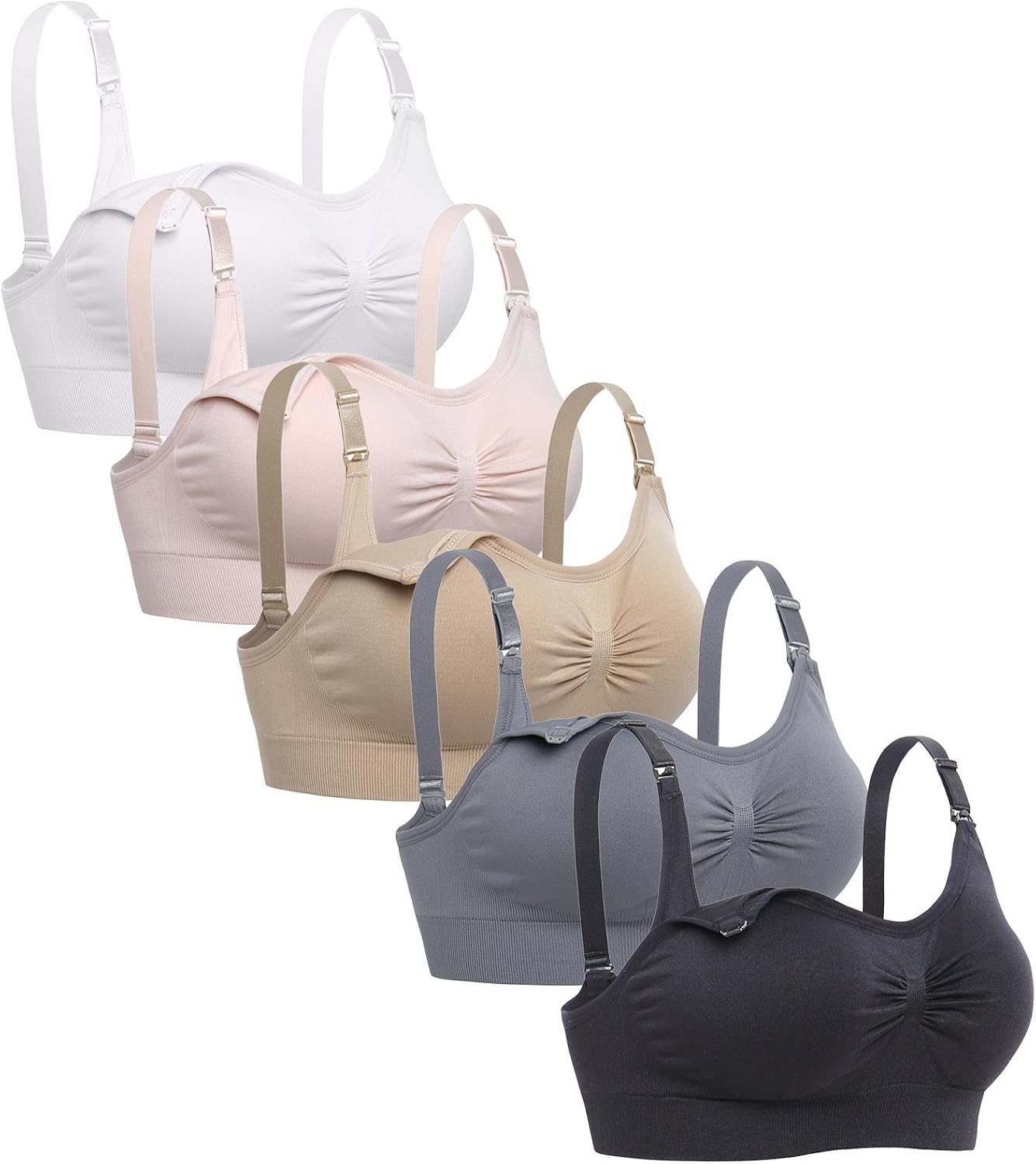 Womens Seamless Nursing Bra Sleeping Maternity for Breastfeeding Pack of 3