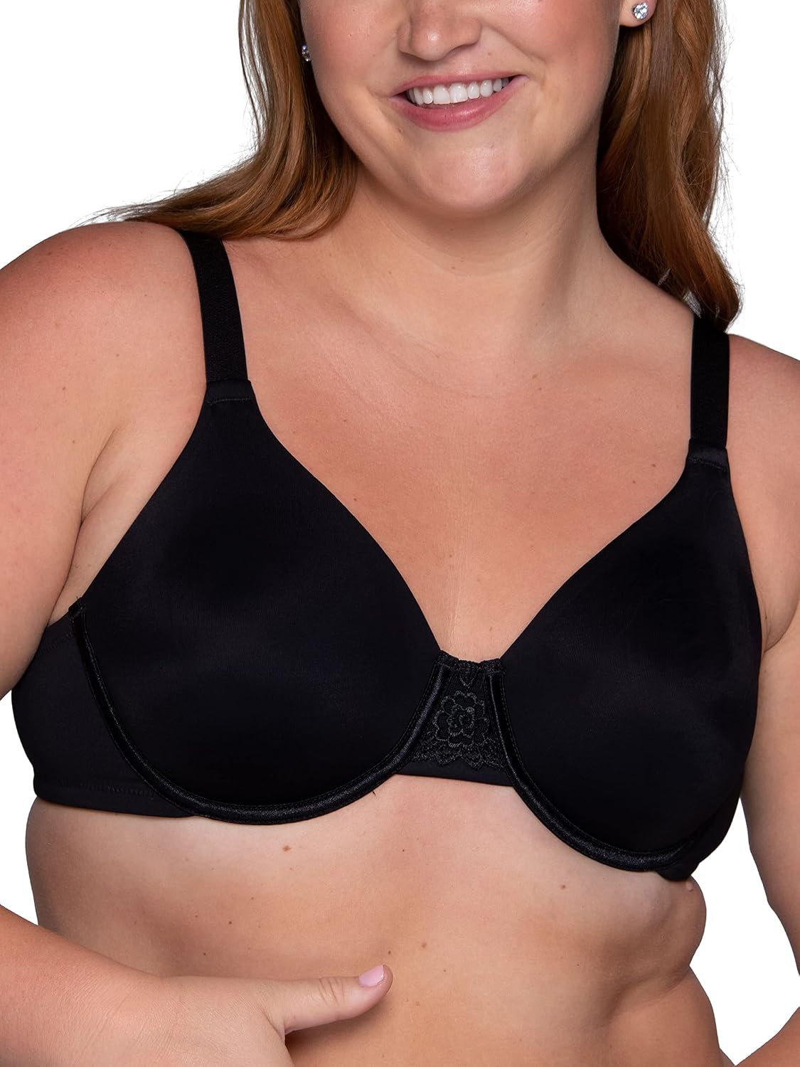Women's Back Smoothing , Minimizes Bust Line up to 1.5", Non Padded Cups up to H
